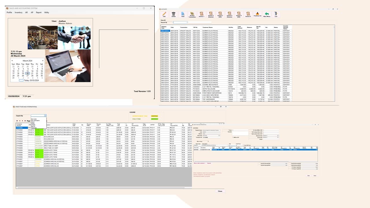 Allwin Desktop Sales and Accounting System
