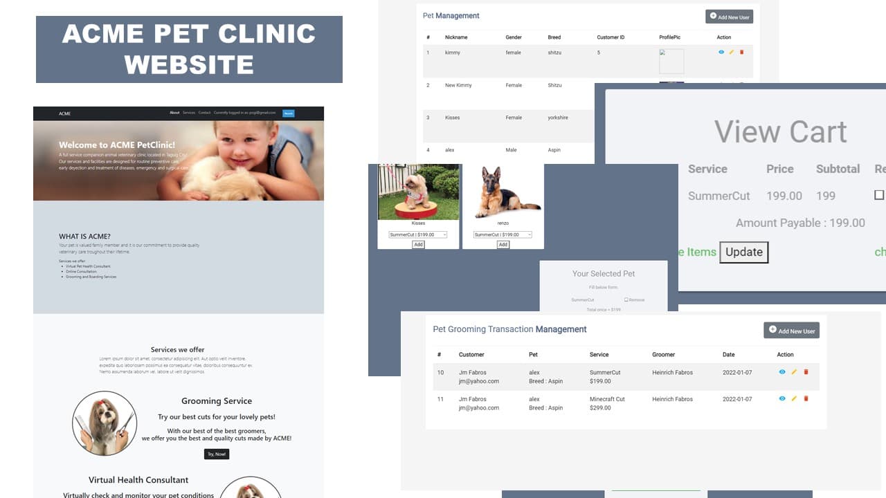 ACME PetClinic Website