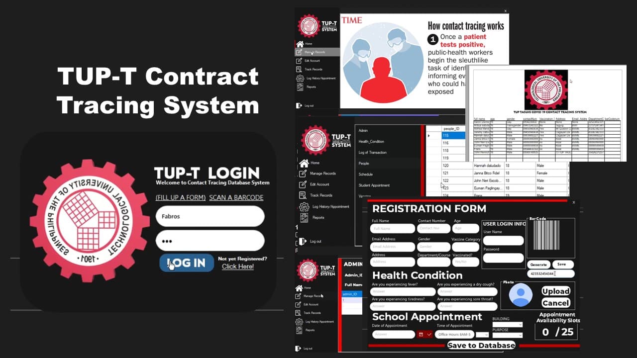 TUP-T Contact Tracing System