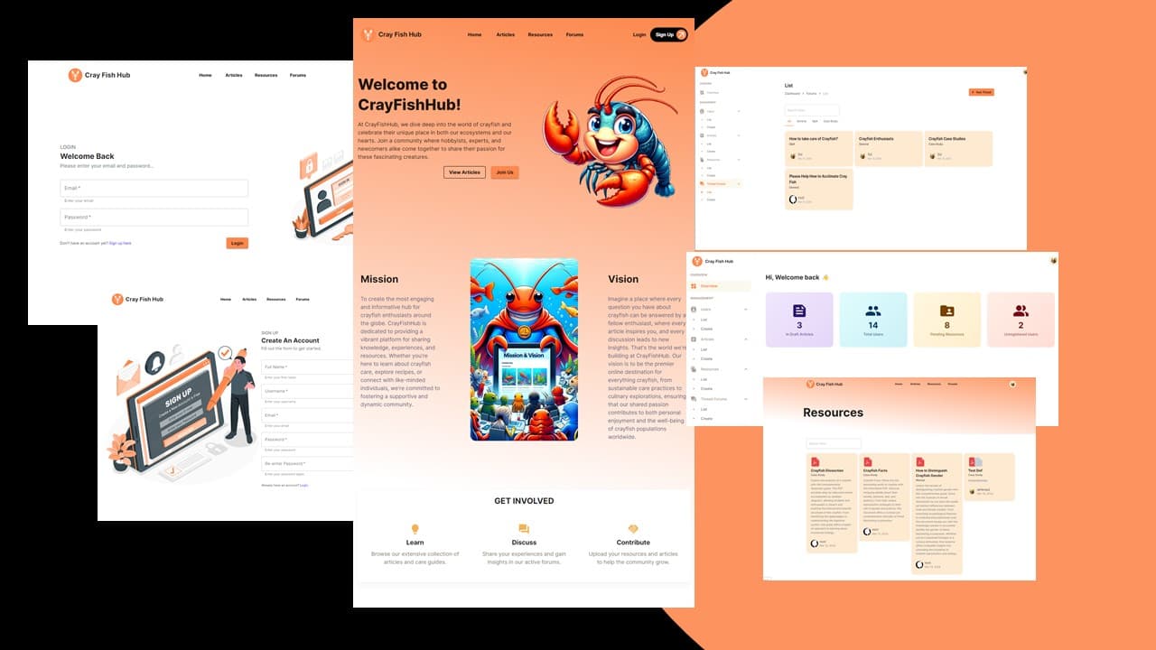 Crazy Fish Hub Website